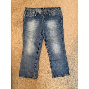 a.n.a (A New Approach) Jeans Womens Size 14 Blue Medium Wash Cropped